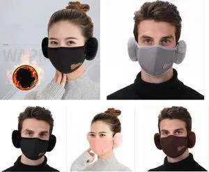2 in 1 women men Earmuffs Mouth Mask