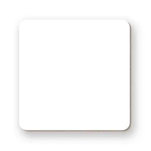 3 1/2" Square Full Color Deluxe Coaster w/Cork Lining