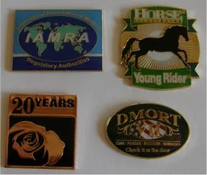 3/4" Die Struck Iron Soft Enamel Lapel Pin (Large Quantity)