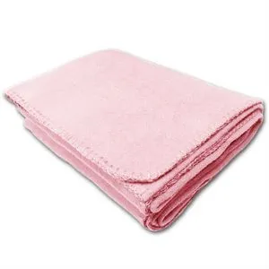 50"X60" Whipstitch Fleece Blanket - Pink