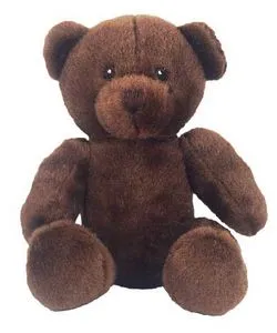 6" Brown Cocoa Honey Bear Stuffed Animal
