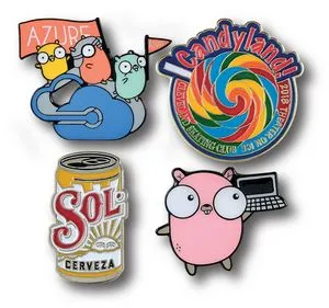 7/8" Die Struck Iron Soft Enamel Lapel Pin