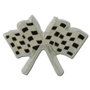Checkered Flags Lapel Pin
