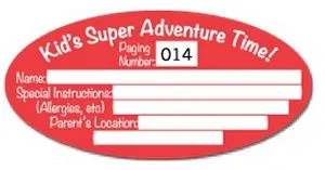 Consecutive Number/Barcode Labels - Die Cut Oval