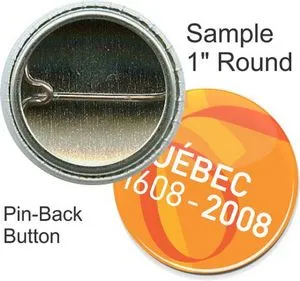 Custom Buttons - 1 Inch Round, Pin-back