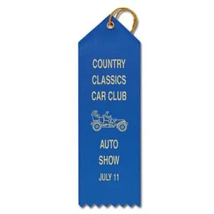 Custom Printed Point Top Ribbon (2"x6")
