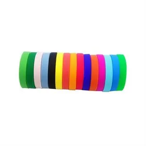 Debossed Silicone Wristbands Fill Colors