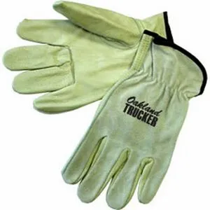 Driver Gloves w/ Grain Palm/Smoke Split Leather Back