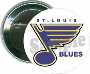 Hockey - St. Louis Blues, 2 - 2 1/4 Inch Round Button