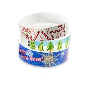 Holiday Stock TyvekÂ® Wristbands