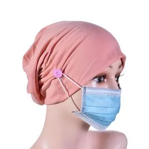 Lightweight Elastic Beanie with button