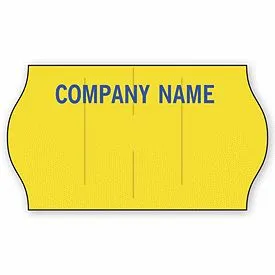 MetoÂ® Stock Yellow 1-Line Pricing Label