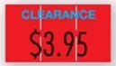 MonarchÂ® 1110Â® Imprinted Red 1-Line Pricing Label