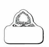 Rectangle with Tree NoteKeeperâ¢ Magnet - 35 Mil (1-3/4"x2")
