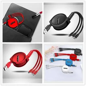 Retractable 3 In 1 USB Universal Multiple Fast Charging Cord