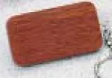 Rosewood Rectangle Keytag