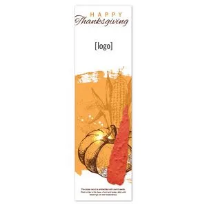 Seed Paper Thanksgiving Shape Bookmark