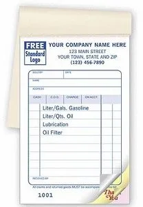 Service Station Sales Book (3 Part)