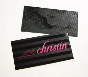 Silk Laminated 16 Pt. Business Card w/ Spot UV Back (2"x3.5")