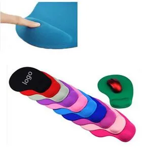 Solid Jersey Gel Mouse Pad with Wrist Rest