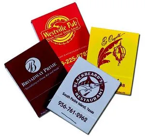 Stock Color 20-Stem Matchbook (Red & Yellow)