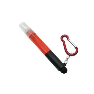 Touch Screen Stylus Pen Spray Bottle with Carabiner