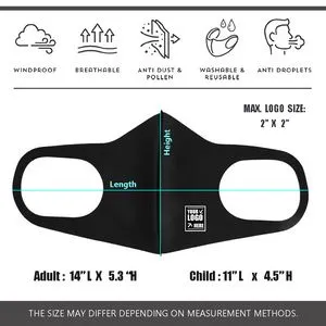 Winter Suede Face Mask for Kids